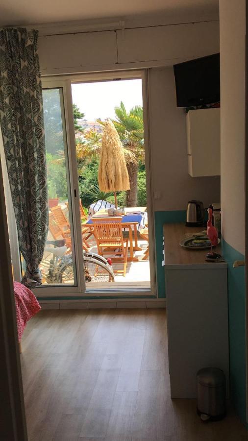 比亚里茨Petit Studio Terrasse Rez De Jardin Piscine Sur L'Ocean公寓 外观 照片